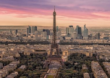 Eiffel Sunset