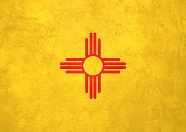 Flag of New Mexico on Wall