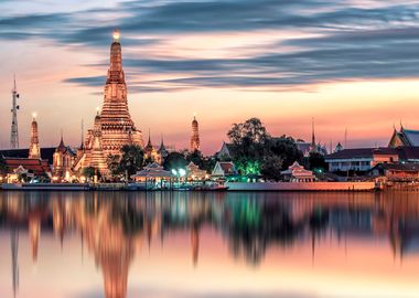 Sunset In Bangkok