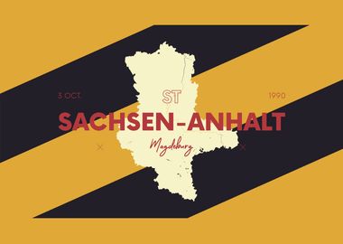 Sachsen Anhalt Map Germany