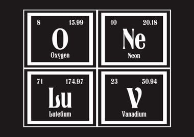 One Love Periodic Table