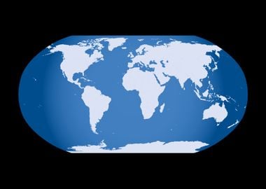 blue world map 