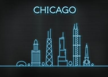 Chicago City Skyline