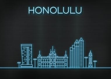 Honolulu City Skyline