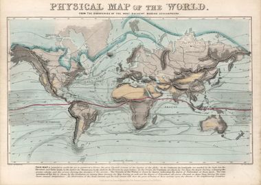 Physical map of the World