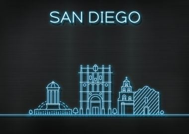 San Diego City Skyline