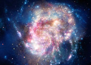 Pixel art spiral galaxy im