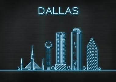 Dallas City Skyline