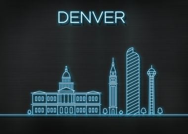 Denver City Skyline