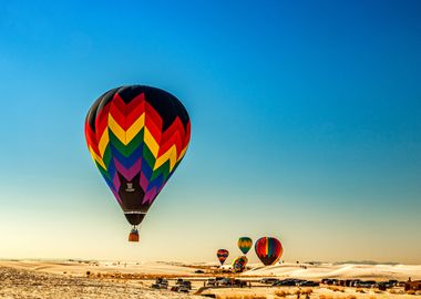 White Sand Hot Air Balloon