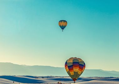 White Sand Hot Air Balloon