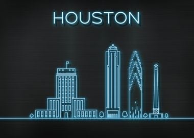 Houston City Skyline