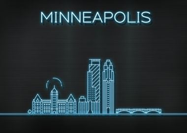 Minneapolis City Skyline