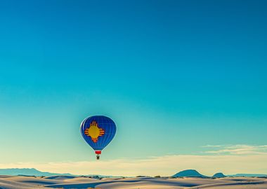 White Sand Hot Air Balloon