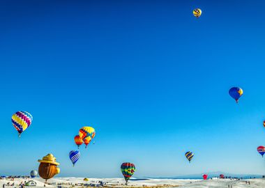 White Sand Hot Air Balloon