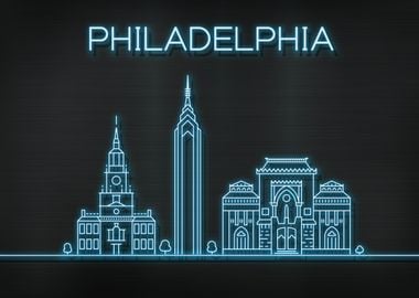 Philadelphia City Skyline