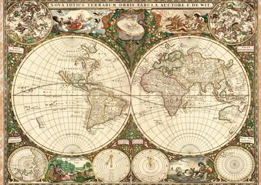 World Map 1600y Astrologic