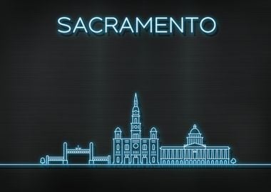 Sacramento City Skyline