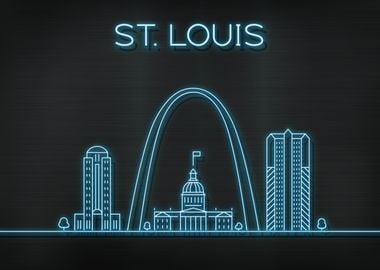 St Louis City Skyline