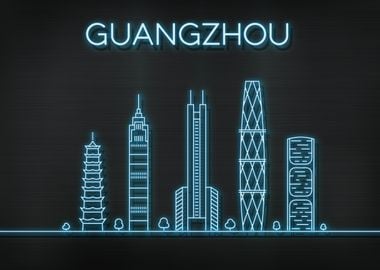 Guangzhou City Skyline