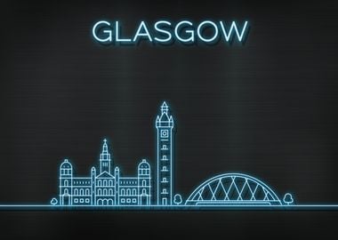 Glasgow City Skyline