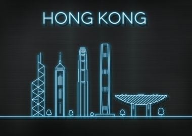 Hong Kong City Skyline