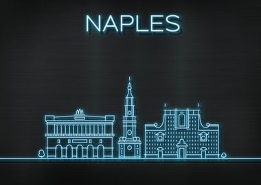 Naples City Skyline