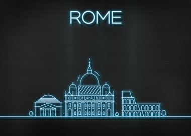 Rome City Skyline