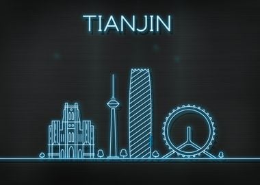 Tianjin City Skyline