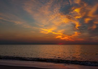 Sunset, Baltic Sea, Poland