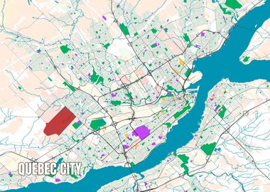 Map of Quebec City