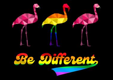 Flamingo LGBTQ Rainbow