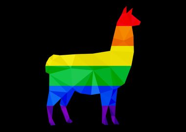 Colorful Llama LGBTQ Gay