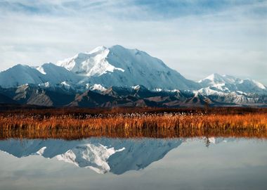 Snowy Mountains at Lake