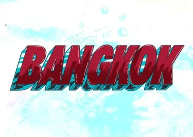 Bangkok Typography Art