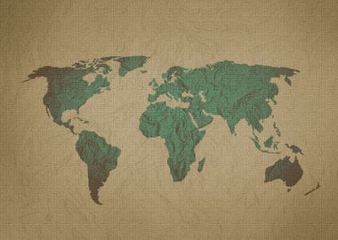 world map brown