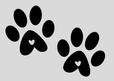 Love Paw Print