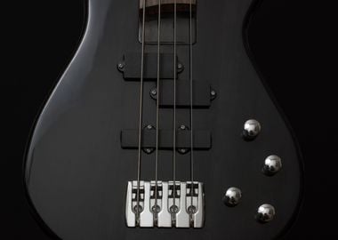 Bass Guitar and Buttons