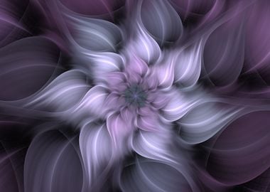 Abstract Flower Lavender 