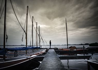 Man on a Pier 