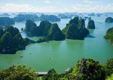 Ha Long Rocks in Vietnam 