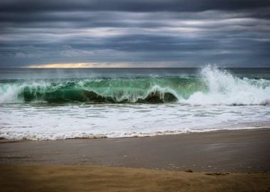 Sea waves at the Beach