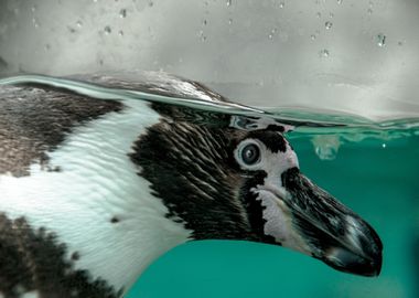 Humboldt Penguin swimming