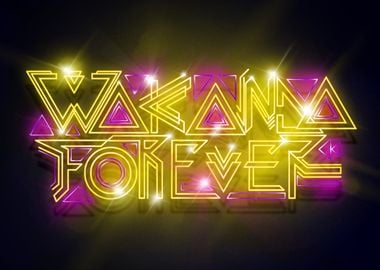 Wakanda Forever neon