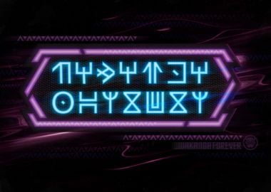 Wakanda neon