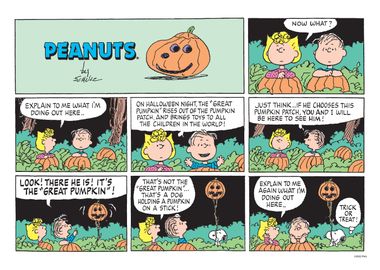 Pumpkin On A Stick Comic