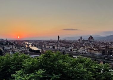 Italy Florence Sunset