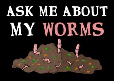 Funny Red Wiggler Worm Far