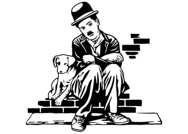 Chaplin and Dog Design