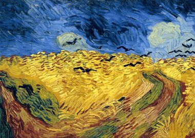 Wheatfield With Crows